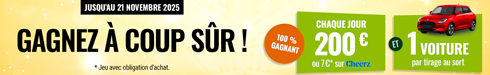 Grand jeu concours contrôle technique 100% gagnants DEKRA et NORISKO