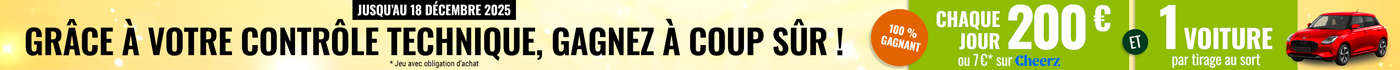 Grand jeu concours contrôle technique 100% gagnants DEKRA et NORISKO