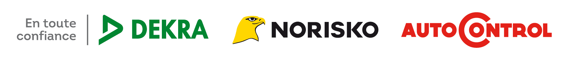 Logo DEKRA NORISKO AUTOCONTROL en toute confiance