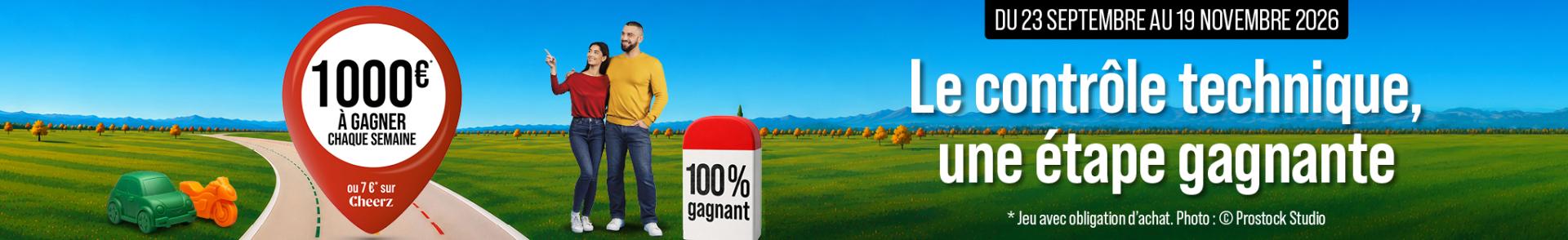 Grand jeu concours contrôle technique 100% gagnants DEKRA et NORISKO